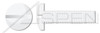 #4-40 X 9/16" Machine Screws, Pan Slot Drive, Full Thread, Nylon