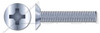 #12-24 X 3/8" Machine Screws, Flat Undercut Phillips Drive, 100 Degree Countersink, Full Thread, Steel, Zinc Plated