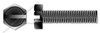 1/4"-20 X 5/8" Machine Screws, Hex Indented Slotted, Full Thread, Steel, Black Oxide