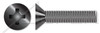5/16"-18 X 1" Machine Screws, Flat Phillips Drive, 82 Degree Countersink, Full Thread, Steel, Black Zinc