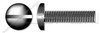 #6-32 X 1/2" Machine Screws, Pan Slot Drive, Full Thread, Steel, Black Oxide