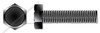 #4-40 X 1/2" Machine Screws, Indented Hex Head, Full Thread, Steel, Black Oxide