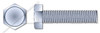#10-24 X 3/8" Machine Screws, Indented Hex Head, Full Thread, Steel, Zinc Plated