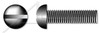 #2-56 X 3/8" Machine Screws, Round Slot Drive, Full Thread, Steel, Black Oxide