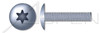 #10-24 X 1" Truss Head Machine Screws with 6Lobe Torx(r) Drive, Zinc Plated Steel