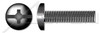 #8-32 X 5/16" Machine Screws, Pan Head Phillips/Slot Combo Drive, Full Thread, Steel, Black Oxide