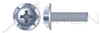 #10-32 X 1/2" SEMS Machine Screws with Square Cone Washer, Pan Head with Phillips Drive, Steel, Zinc Plated and Baked
