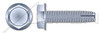 #8-32 X 1/2" Type 1 Thread Cutting Screws, Indented Hex Washer Head, Steel, Zinc Plated and Baked #8-32 X 1/2" Type 1 Thread Cutting Screws, Indented Hex Washer Head, Steel, Zinc Plated and Baked