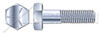 1"-8 X 10" Hex Head Cap Screws Bolts, UNC Coarse Thread, Grade 5 Steel, Zinc