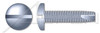 #4-40 X 1/2" Type 23 Thread Cutting Screws, Pan Head with Slotted Drive, Zinc Plated Steel