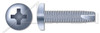 #10-24 X 1" Type 23 Thread Cutting Screws, Pan Head with Phillips Drive, Zinc Plated Steel