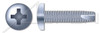 #8-32 X 7/8" Type 23 Thread Cutting Screws, Pan Head with Phillips Drive, Zinc Plated Steel