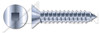 #10 X 1-1/2" Self-Tapping Sheet Metal Screws, Type "AB", Flat Square Drive, Steel, Zinc Plated and Baked
