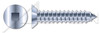 #10 X 1/2" Self-Tapping Sheet Metal Screws, Type "AB", Flat Undercut Square Drive, Steel, Zinc Plated and Baked