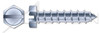5/16"-20 X 1" Self-Tapping Sheet Metal Screws, Type "A", Hex Indented Slotted, Steel, Zinc Plated and Baked