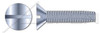 #10-32 X 1/2" Type F Thread Cutting Screws, Flat Countersunk Head with Slotted Drive, Zinc Plated Steel #10-32 X 1/2" Type F Thread Cutting Screws, Flat Countersunk Head with Slotted Drive, Zinc Plated Steel
