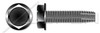 5/16"-18 X 1" Type F Thread Cutting Screws, Indented Hex Washer Head, Black Oxide Coated Steel 5/16"-18 X 1" Type F Thread Cutting Screws, Indented Hex Washer Head, Black Oxide Coated Steel