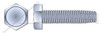 5/16"-18 X 1-1/2" Type F Thread Cutting Screws, Indented Hex Head, Zinc Plated Steel