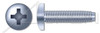 #10-32 X 3/8" Pan Head Trilobe Thread Rolling Screws for Metals with Phillips Drive, Steel, Zinc Plated and Waxed #10-32 X 3/8" Pan Head Trilobe Thread Rolling Screws for Metals with Phillips Drive, Steel, Zinc Plated and Waxed