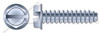 #14 X 5/8" Self-Tapping Sheet Metal Screws, Type "B", Hex Indented Washer, Slotted, Steel, Zinc Plated