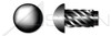 #2 X 1/2" U-Drive Hammer Screws, Round Head, Steel, Black Oxide