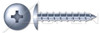#14 X 1-1/2" Self-Tapping Sheet Metal Screws, Type "A", Truss Phillips Drive, Steel, Zinc Plated