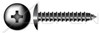 #14 X 1/2" Self-Tapping Sheet Metal Screws, Type "AB", Truss Phillips Drive, Steel, Black Oxide