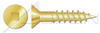 #14 X 1-1/4" Wood Screws, Flat Square Drive, Silicon Bronze