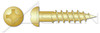 #10 X 1" Wood Screws, Round Phillips Drive, Brass