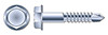 1/4" X 5", ThreadLen=4" Sheet Metal Self Tapping Screws with Drill Point, Indented Hex Washer Head, Partially Threaded, Zinc Plated Steel, #3 Self-Drilling Point 1/4" X 5", ThreadLen=4" Sheet Metal Self Tapping Screws with Drill Point, Indented Hex Washer Head, Partially Threaded, Zinc Plated Steel, #3 Self-Drilling Point