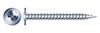 #8 X 1-5/8" Self-Piercing Screws, Modified Truss Phillips Drive, Steel, Zinc Plated