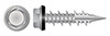 #10-16 X 1-1/2", A/F=1/4" Sheet Metal Self Tapping Screws, Indented Hex Washer Head with Sealing Washer, Double Lead Hi-Lo Threading, Type 17 Point, Steel, Mechanically Galvanized