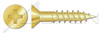#6 X 1-1/2" Wood Screws, Flat Phillips Drive, Silicon Bronze