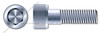 #10-24 X 1" Hex Socket Head Cap Screws, Alloy Steel, Zinc Plated, Made in U.S.A.