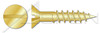 #14 X 2-1/4" Wood Screws, Flat Slot Drive, Silicon Bronze