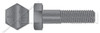 1/4"-20 X 4-1/2" Hex Head Cap Screws Bolts, UNC Coarse Thread, Grade 8 Steel, Plain, Made in U.S.A.