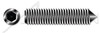 #10-24 X 1/2" Cone Point Socket Set Screws, Hex Drive, UNC Coarse Threading, Alloy Steel