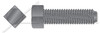 5/16"-18 X 1" Set Screws, Square Head, Cup Point, Full Thread, Steel