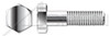 1"-8 X 10-1/2" Hex Head Cap Screws Bolts, AISI 316 Stainless Steel