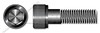 1/4"-28 X 2-1/4" Socket Cap Screws, Hex Drive, Partially Threaded, Fine Threading, Alloy Steel, Made in U.S.A.