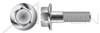 1/2"-13 X 1-1/4" Hex Flange Bolts, Stainless Steel