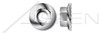 5/16"-24 Hex Flange Nuts with Locking Serrations, Stainless Steel 5/16"-24 Hex Flange Nuts with Locking Serrations, Stainless Steel