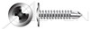 #8 X 1-1/2" Self-Drilling Screws, Modified Truss Phillips Drive, AISI 304 Stainless Steel (18-8)