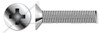 #0-80 X 1/2" Fully Threaded Flat Countersunk Head Machine Screws with Phillips Drive, 100 Degree Head, Stainless Steel