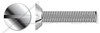 #6-32 X 1/4" Fully Threaded Machine Screws, 82 Degree Head, Stainless Steel, Flat Undercut Slot Drive