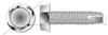 1/4"-20 X 1" Type 23 Thread Cutting Screws, Indented Hex Washer Head, Stainless Steel