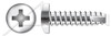 #10 X 3/8" Type 25 Thread Cutting Screws, Pan Head with Phillips Drive, 18-8 Stainless Steel