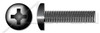 #12-24 X 2" Fully Threaded Pan Head Machine Screws with Phillips Drive, Black Oxide Coated Stainless Steel