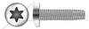 #12-24 X 3/4" Type F Thread Cutting Screws, Pan Head with 6Lobe Torx(r) Drive, Stainless Steel
