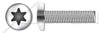 #10-32 X 1/2" Pan Head Machine Screws with 6Lobe Torx(r) Drive, Stainless Steel